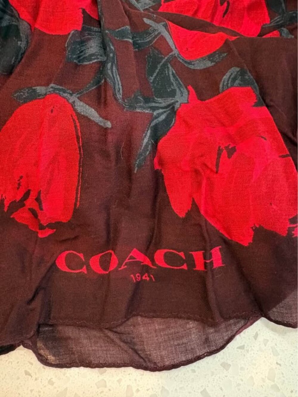 Coach Poppy Scarf - Picture 2 of 2